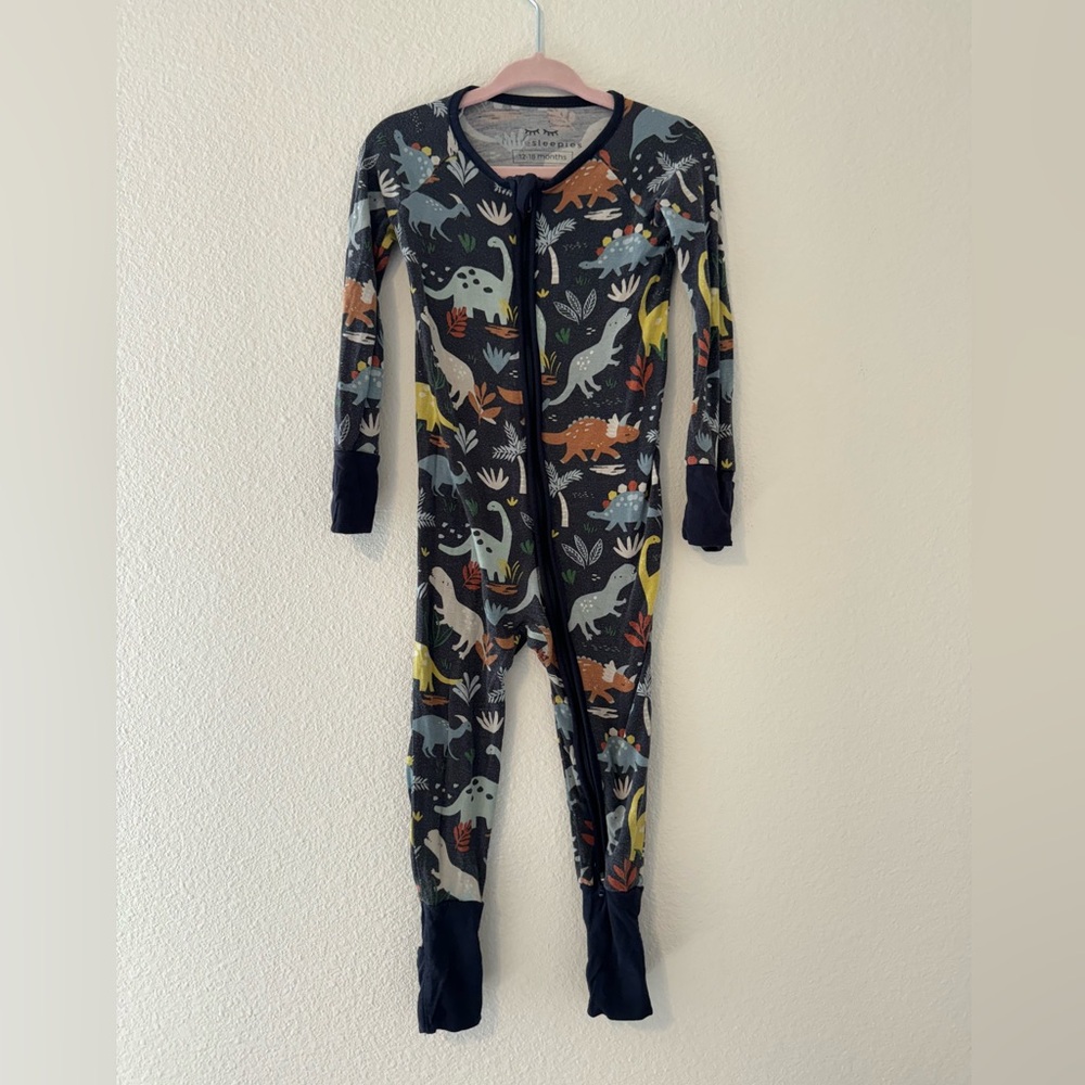 Little sleepies dinosaur zippie